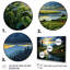 «Countryside Emerald Lake Patchwork», reproduction sur toile-1644689366-1644689360