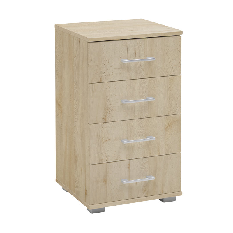 Sharma 41cm W 4 - Drawer Chest of Drawers, Light brown