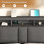 Ottoman Bed with Hydraulic Storage, Charging Station & Led Lights, Upholstered Platform Bed Frame with Storage Headboard, Sturdy Wood Slats-1378320697-1378320696
