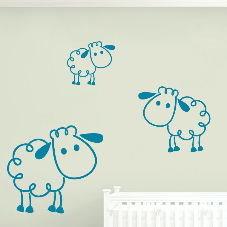 Landscape & Nature Non-Wall Damaging Wall Decal, Teal