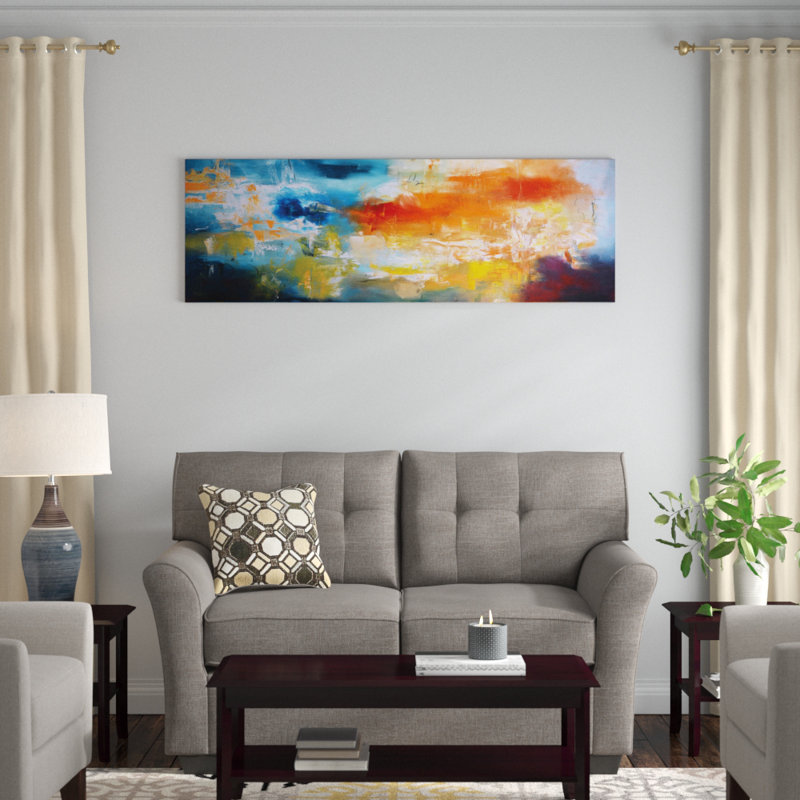 Dualité, reproduction d'art sur toile tendue, H 20 po x l 60 po x P 1,5 po, Toile tendue