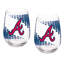 Ensemble de 2 verres à vin sans pied sous licence officielle MLB, 50 cl.-1216226737
