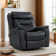 Puspha 37'' W Modern Vegan Leather Swivel Manual Recliner