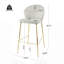 Ensemble de 2 tabourets de bar rembourrés-852086973
