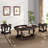 22'' Two Tone Round End Table,Solid Wood Sofa Side Table With Shelf,Living Room Corner Table Easy Assemble