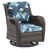 Cadre brun / coussin bleu est en rupture de stock