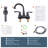 Modern 4-Inhc Centerset 2-Handle Bathroom Faucet with Pop-Up Drain Included-117442769