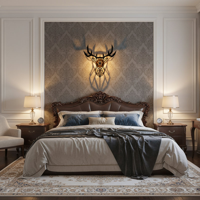 Castoria Deer Flush Mounted Sconce