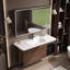 Armoire de salle de bain simple rétro haut de gamme