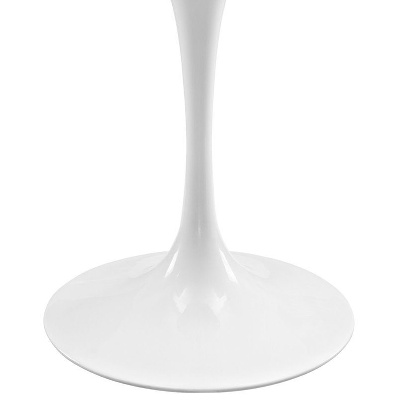 Lippa Oval Artificial Marble Dining Table, 29.5" H x 47" L x 27.5" W, White