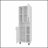 Kitchen Pantry Cabinet With Open Storage And 2 Doors, White Tall Storage Unit For Kitchen Essentials | Gift Idea
