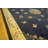 Antique Wool Hand Knotted Pile Blue 1900s Rug