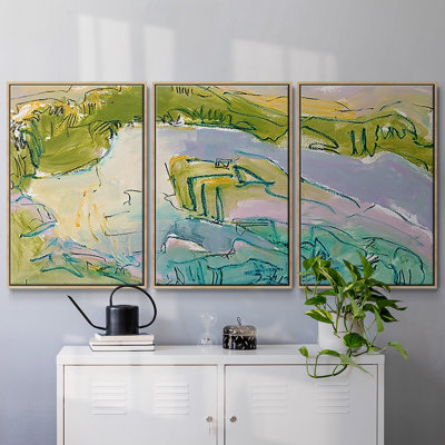 «Treasured Island», reproduction sur toile flottante 3 pièces