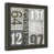 Black Woodgrain Flat Framed