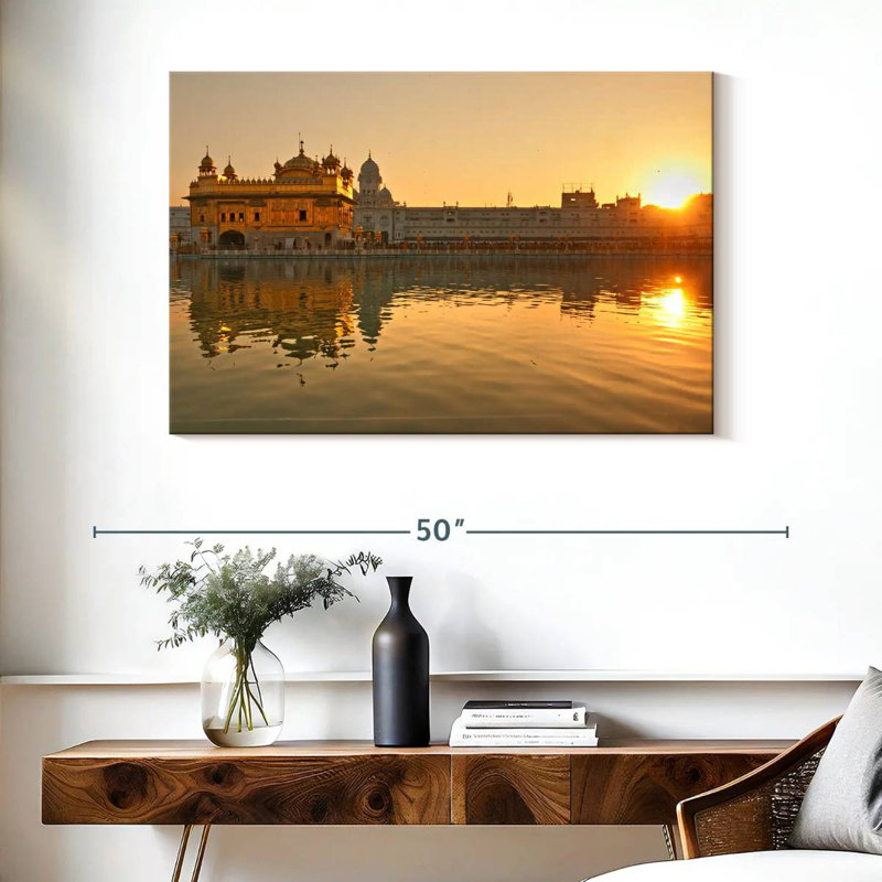 Adella Punjab Golden Temple, 26" H x 39" W