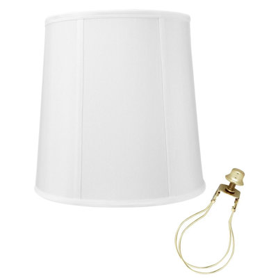 Abat-jour tambour en tissu 12 po x 12 po CLIP-ON FITTER