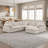 6-Piece 110" L-Shaped Sectional Sofa with Ottoman-147616811