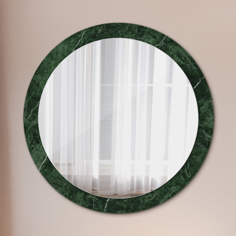 Huldar Glass Flat Wall Mirror, 90cm H x 90cm W