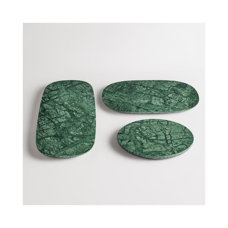 Delicious Decorative Tray, Green Marble