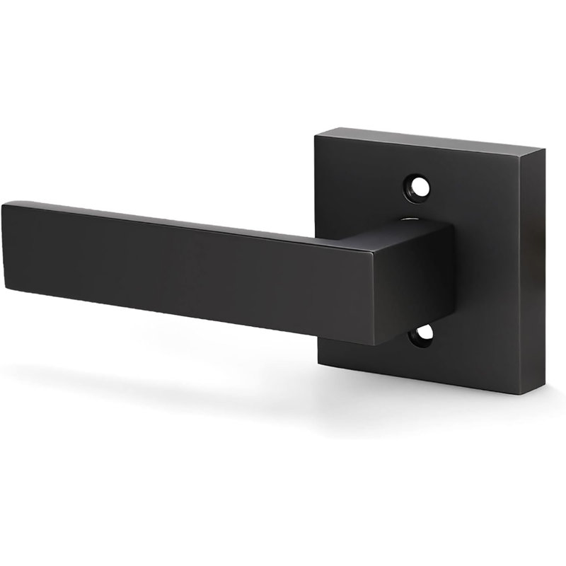 Poignée de porte intérieure noire matte, 1
