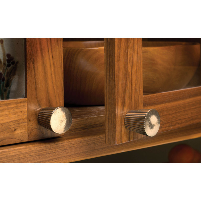 Flute Bronze Conical Knob, Silicon Bronze Brushed