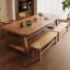 Bureau rectangulaire en bois massif Burlywood-1433382420