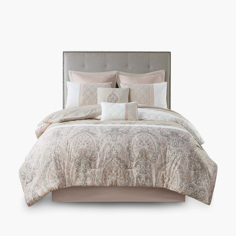 8 Piece Comforter Set, California King Comforter + 6 Additional Pieces