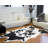 Ingham Black and White Faux Cowhide Area Rug-1908467090