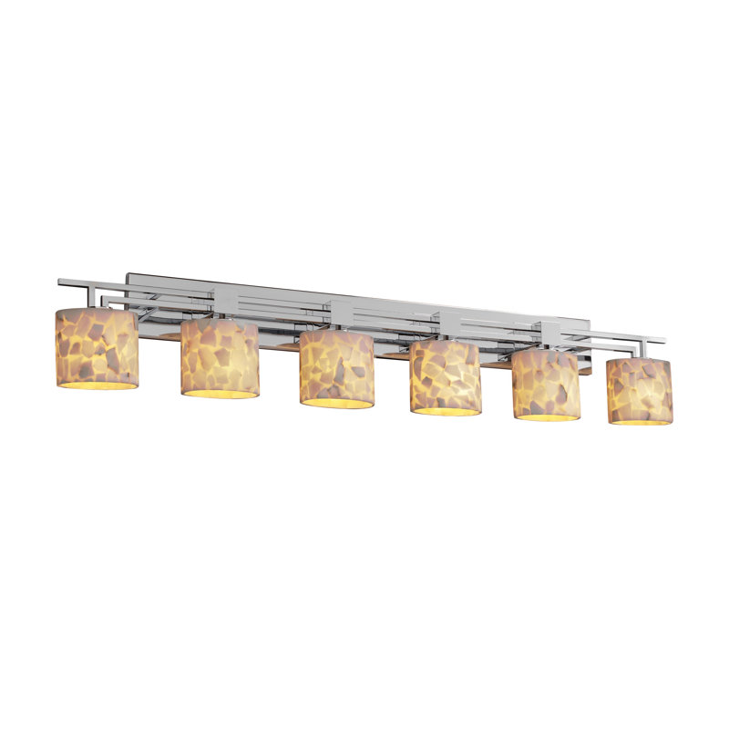 Rithish 6 - Light Bath Bar, Round Flared, Nickel
