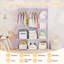 Armoire modulaire pour bébé de 10 cubes avec garde-robe et étagères ouvertes pour les vêtements, blanche-722361352
