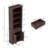 5 Tiers Farmhouse Bookcase 72" Tall Bookshelf With Doors And Storage Cabinet Farmhouse Book Shelf With Adjustable Shelf For Home Office,living Room, Antique White-945572092