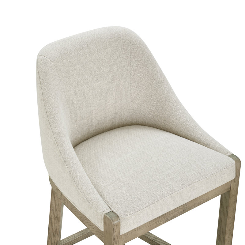 Tabouret de comptoir Daigle, Lin Performance Effie