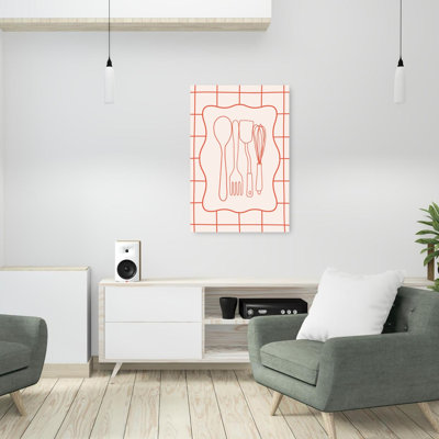 «Modern Kitchen Essentials Minimalist Modern Contemporary Architecture», reproduction d'art mural