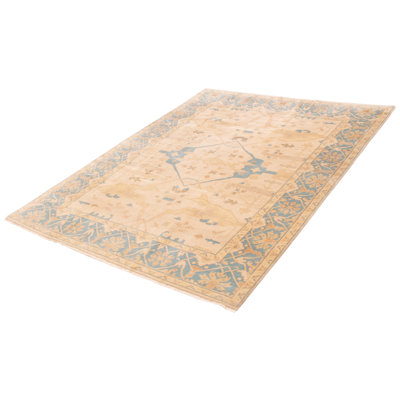 One-of-a-Kind 7'10" X 10'3" New Age Wool Area Rug in Ivory