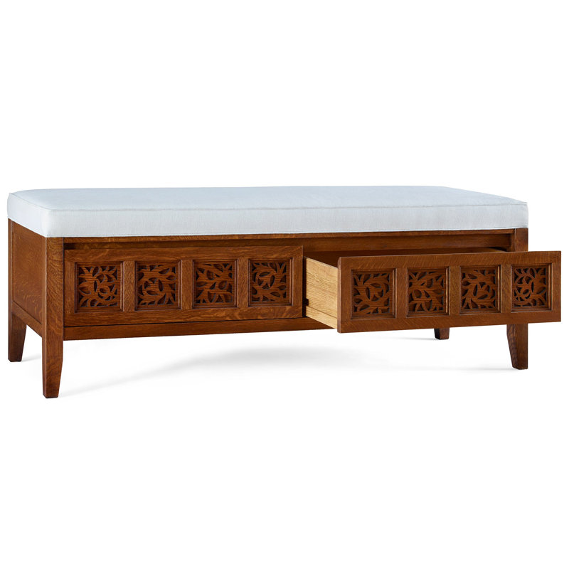 Surrey Hills Solid Wood Bench, Perigold Willa Celery, Manlius