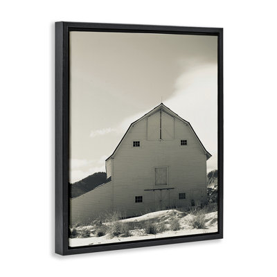 "Monochromatique Winter Barn" par Ashley Singleton