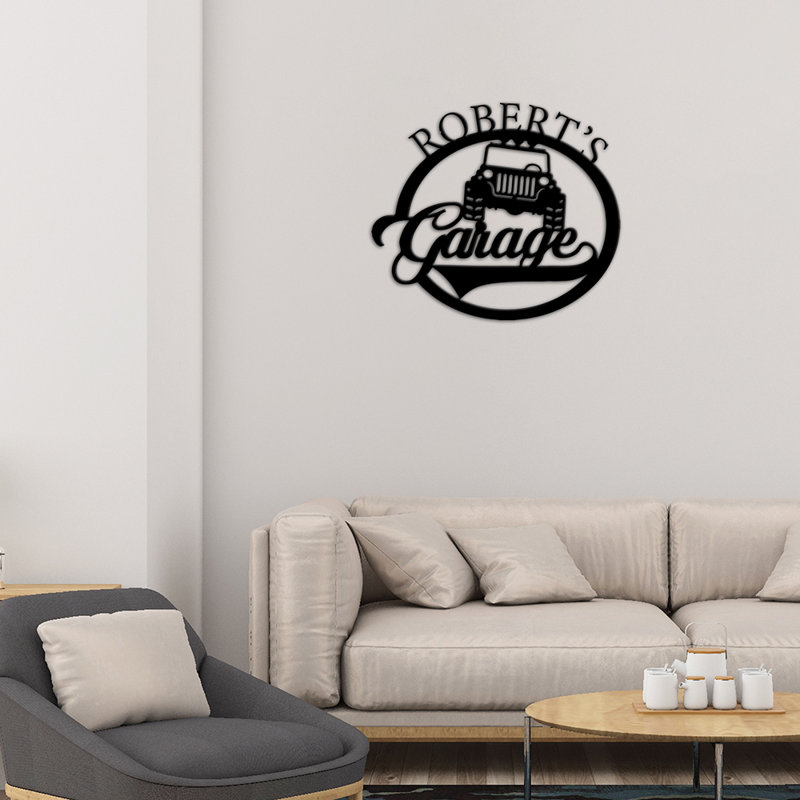 Casey-Jayne Water Resistant Steel Transportation Wall Decor