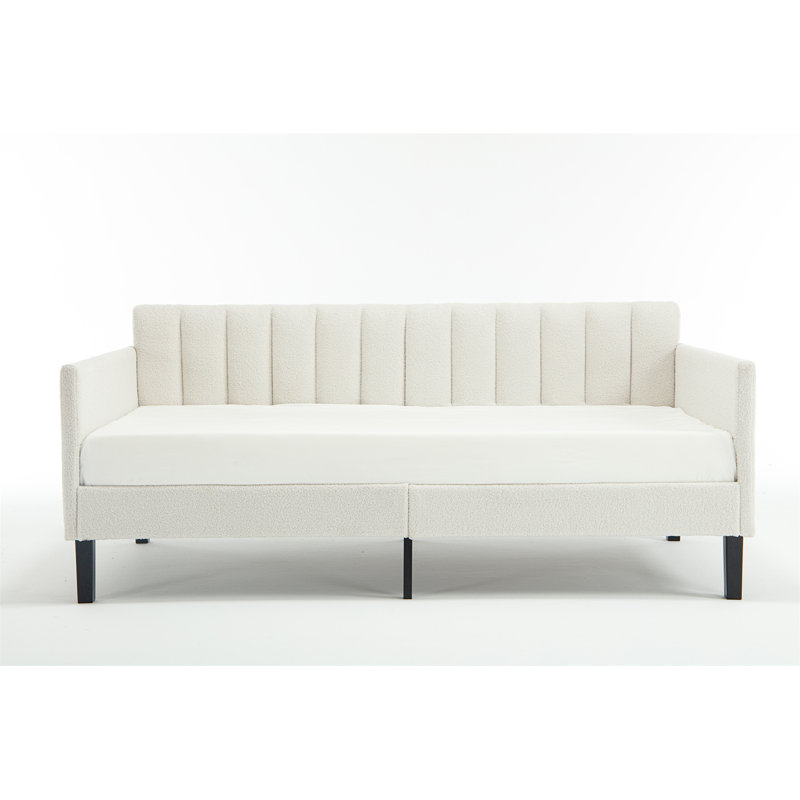 Elena  Ivory Boucle Upholstered Daybed