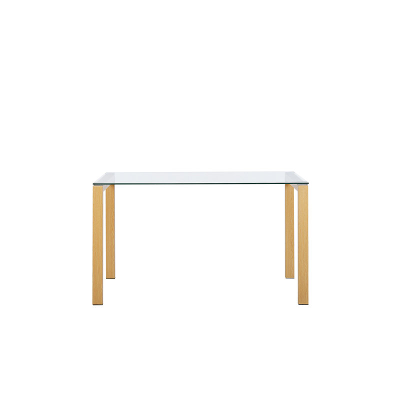 Halcyon Glass Top Metal Base Dining Table