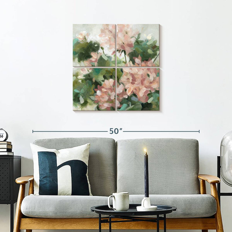 Geranium Garden, 26" H x 26" W