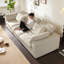 Coussin modulaire blanc en polyester