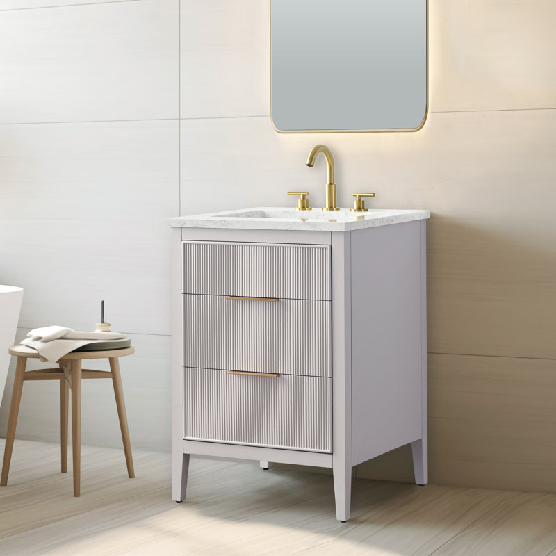 Emma 24" W Single Vanity, Taupe