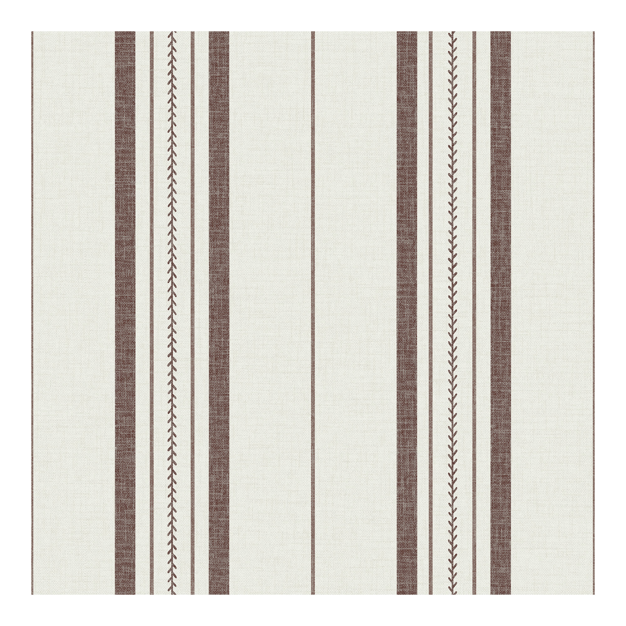Townhouse Stripe Ivy Peel and Stick Wallpaper, Red