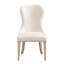 Fauteuil d'appoint classique classique de 2 personnes, revêtement en feutre, structure en bois gris rembourré de mousse, parfait pour le salon, cadre élégant de 21,5 po de largeur de siège gris, rembourré et dossier, espace de salle à manger idéal,