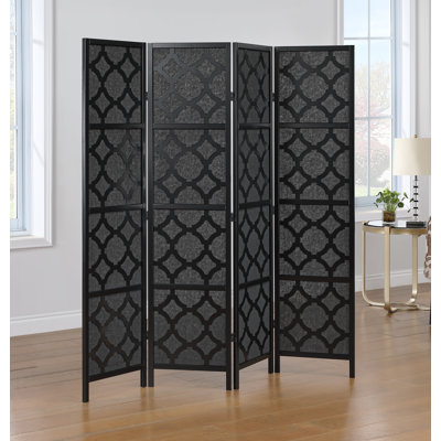 Virelle 4-panel Room Divider, Decorative Folding Freestanding Privacy Screen by Lark Manor