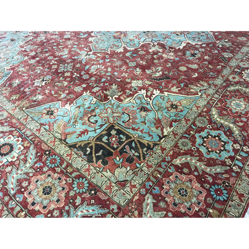 Wool Oriental Area Rug, Rectangle 9' x 11'10"
