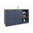 Kitchen Island, Three Open Shelves, Two Cabinets Doors With Interior Storage Option, Floorstanding Island, Kitchen Organizer And Decor