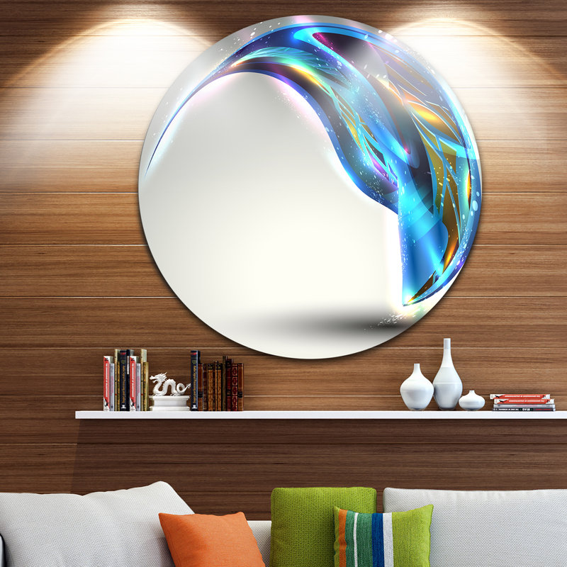 « fantastique abstract illustration », impression sur métal, H 23 po x l 23 po x P 1 po