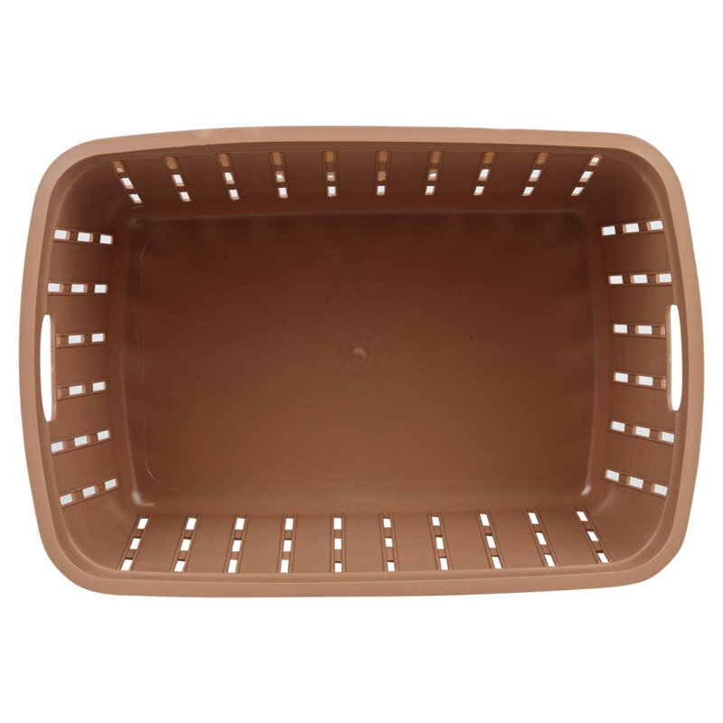 Rebrilliant Plastic Storage Tub & Tote, Cappuccino