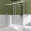 Porte de douche coulissante sans cadre avec verre trempé l 72 po x H 76 po-98173219